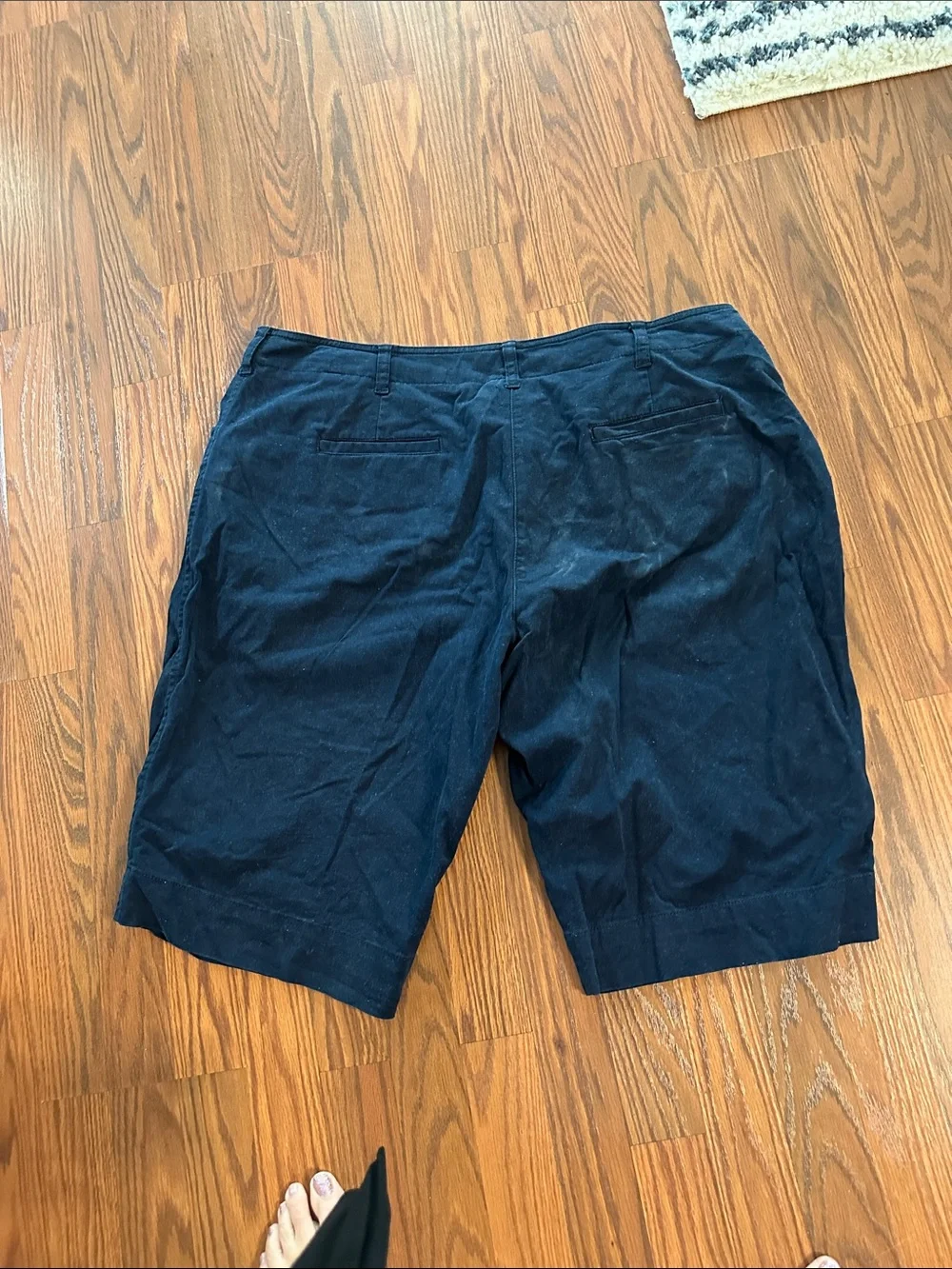 Jones New York Navy Stretch Zip-Front Pants - Picture 4 of 4